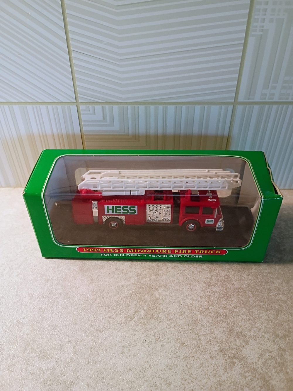 HESS Red Miniature Fire Truck Toy - 1999 Collector Model